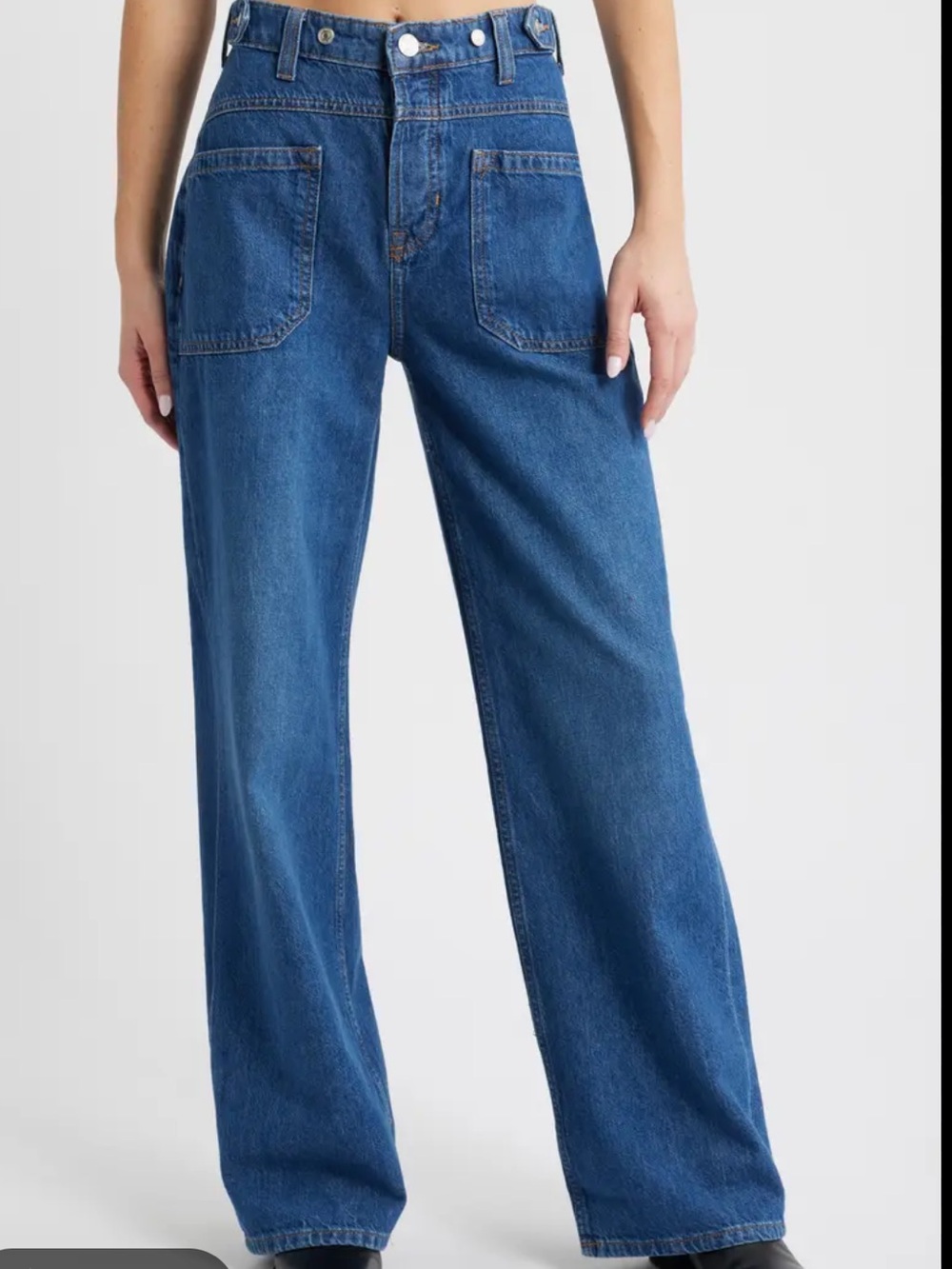 We The Free Palmer Cuffed Wide Leg Jeans Sz 26